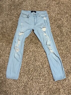 Hollister Light Blue Ripped Skinny Jeans